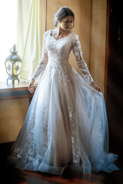 Wedding Gown-Modest: Avery