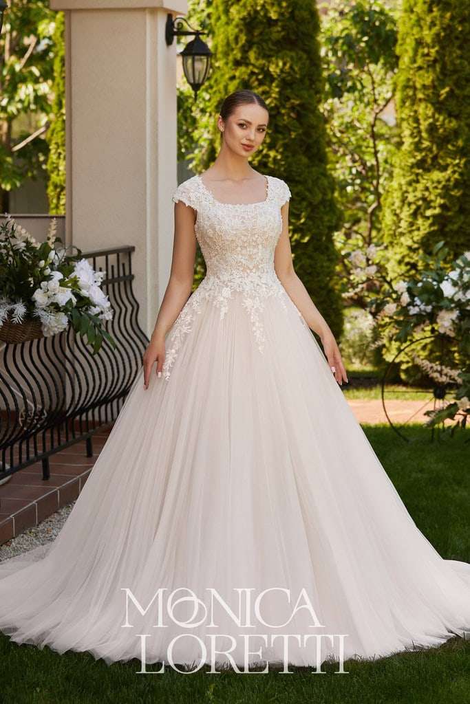 Wedding Gown-Modest: Sage